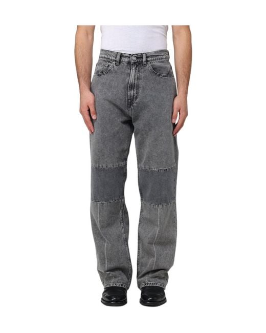 Our Legacy Black High Waist Straight-Leg Jeans for men