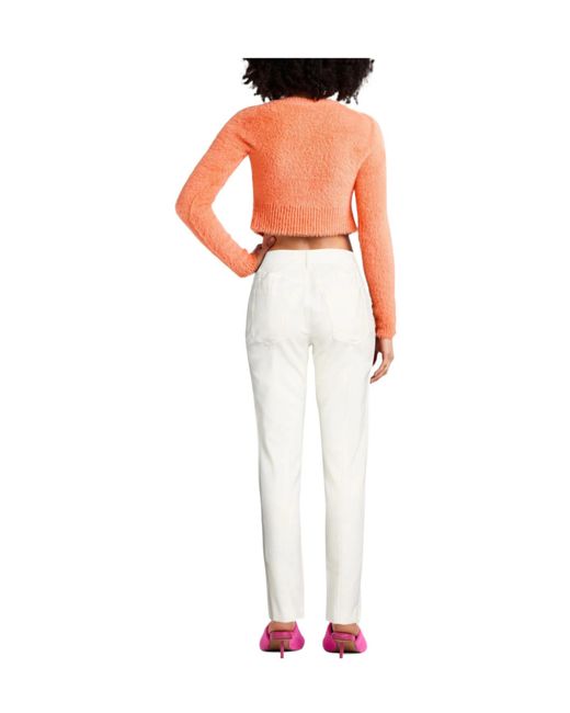 Marni Natural Solid Colour Casual Trousers