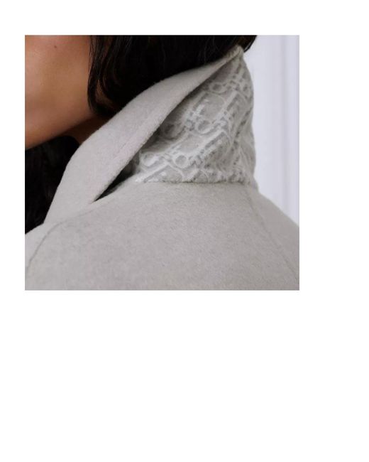 Dior Gray Long-Sleeved Coat