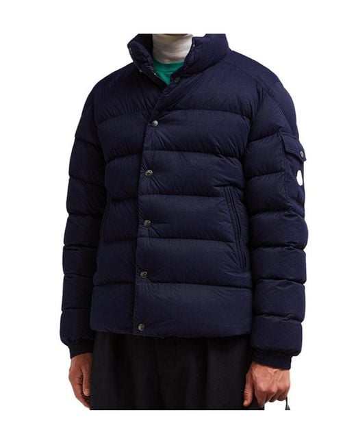 Moncler Blue Lule Short Puffer Jacket for men