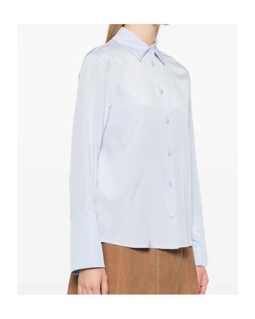 Max Mara White Collared Long-Sleeved Shirt
