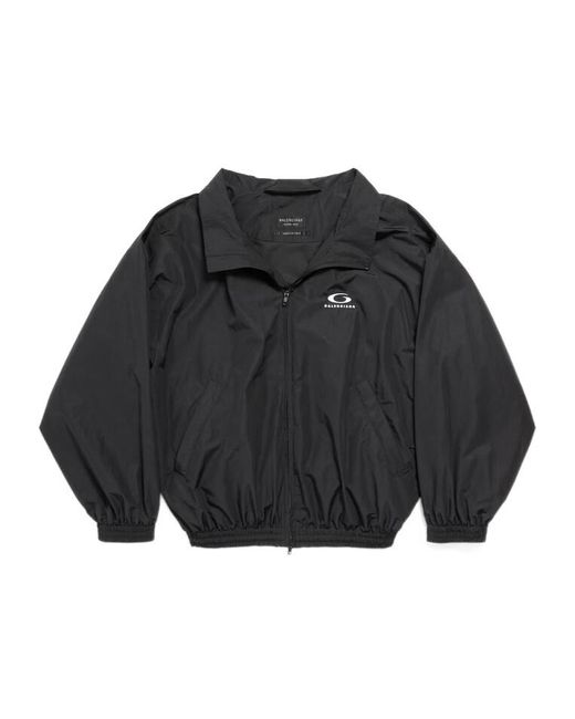 【BALENCIAGA】Loop Sports Icon Off Shoulder ジャケット Balenciaga Loop Sports Icon Off Shoulder Jacket in Black | Lyst