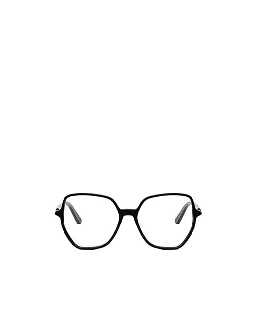 Dior White Eyewear Geometric Frame Glasses