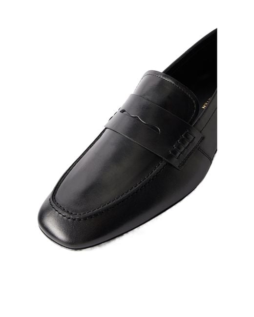 Dries Van Noten Black Penny Slip-On Flat Shoes