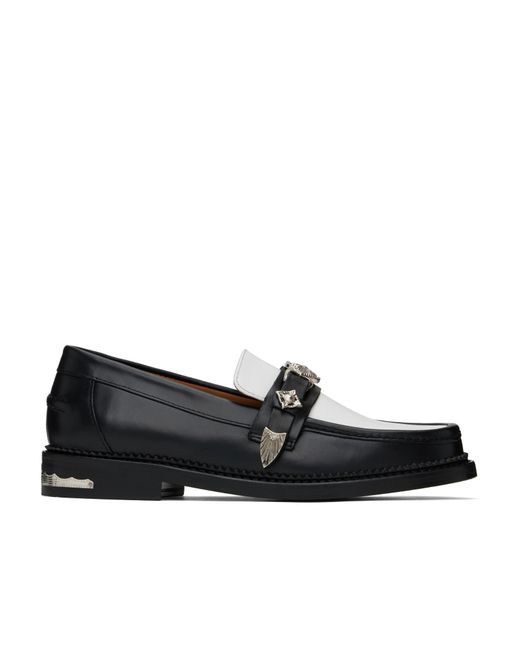 Toga Virilis Black Round Toe Loafers for men