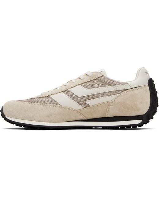 Tom Ford White Leather Sneakers for men