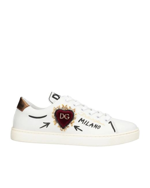 Dolce & Gabbana Natural Solid Color Leather Casual Shoes