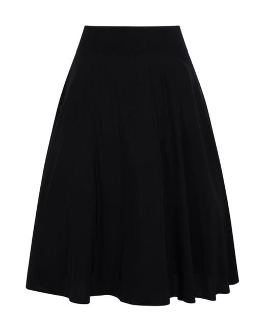 Yohji Yamamoto Black High-Waisted Skirt