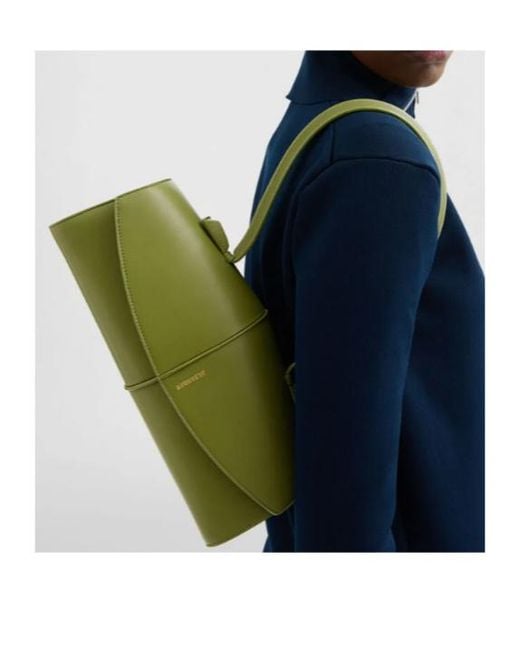 Jil Sander Green Linea Shoulder Bag