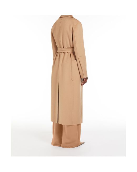 Max Mara Natural Artur Button Detailed Belted Coat