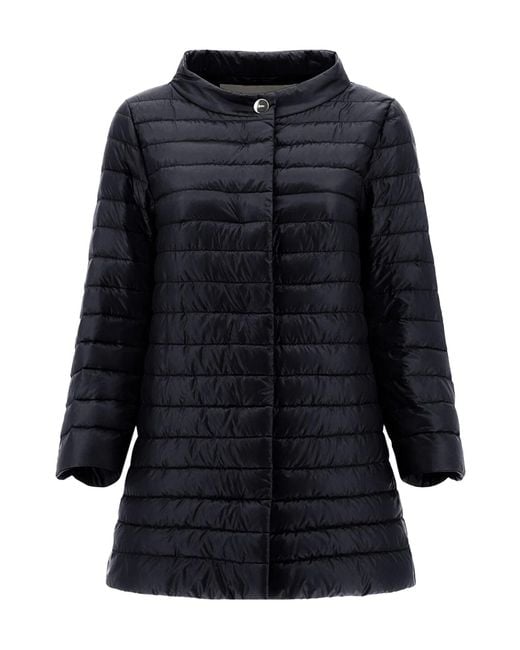 Herno Blue Rossella Quilted Coat
