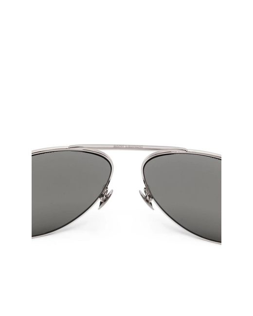 Saint Laurent Metallic Eyewear Aviator Sunglasses