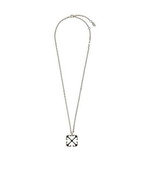 Off-White c/o Virgil Abloh White Arrows Chain-Linked Necklace for men
