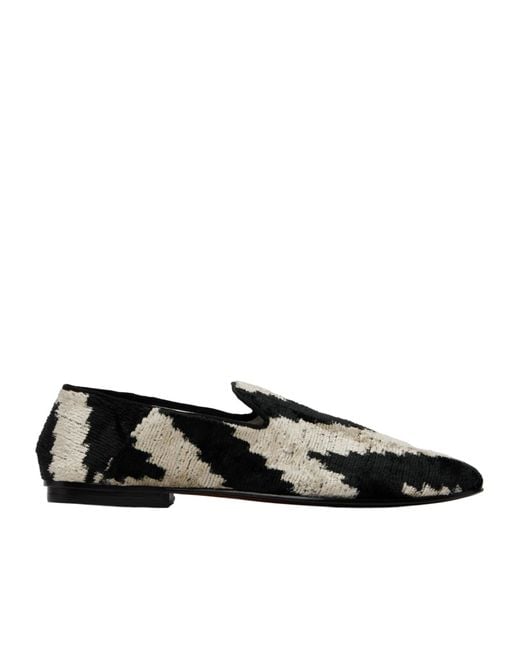 Tom Ford Black Jacquard Velvet Steven Loafers for men