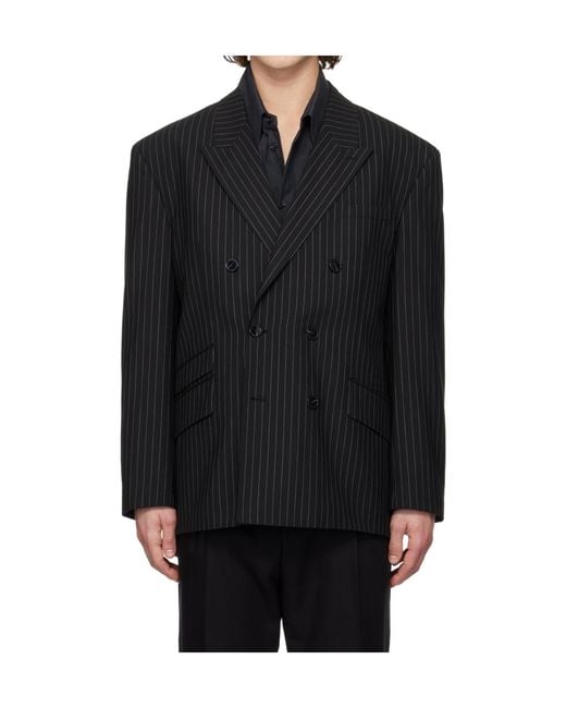 Boss Black Stretch Wool Blend Suit Jacket for men