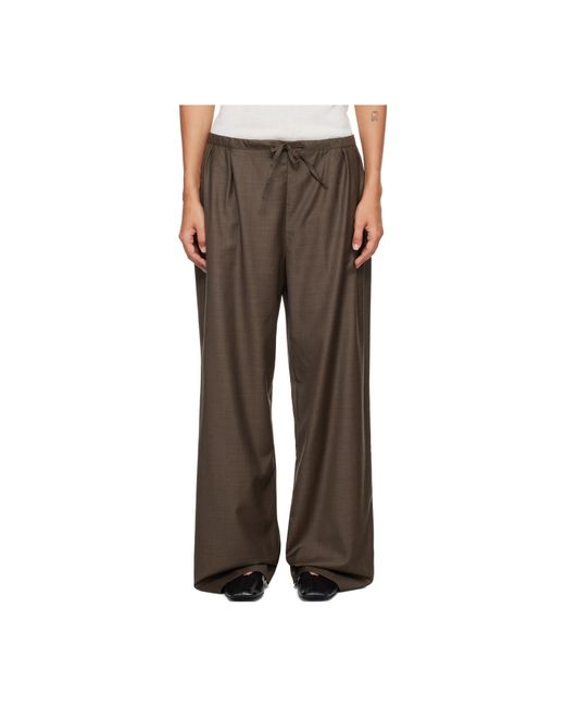 Loulou de Saison Brown Drawstring Trousers