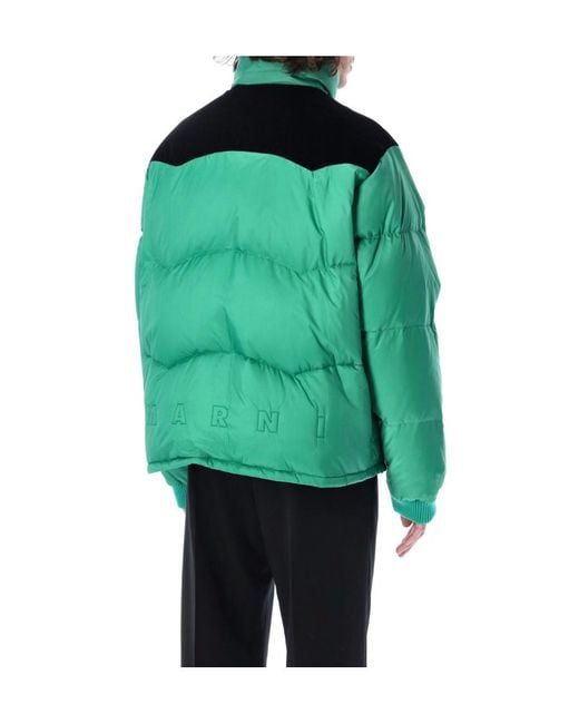 Marni Green Ripstop Down Jacket for men