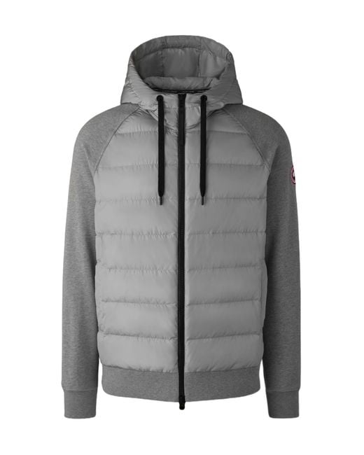 Canada Goose Gray Apos;S Hybridge Huron Padded-Front Jacket for men