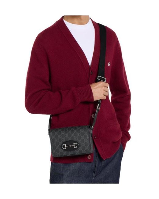 Gucci Black Horsebit 1955 Mini Bag for men