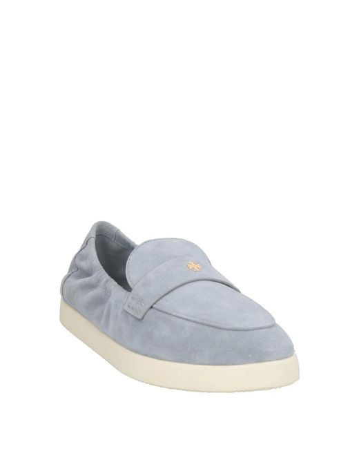 Tory Burch Blue Suede Loafers