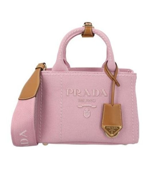 Prada Pink Mini Double Handle Shoulder Bag