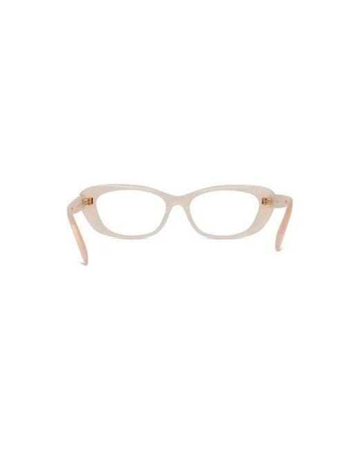 Givenchy White Full-Rimmed Plano Lenses