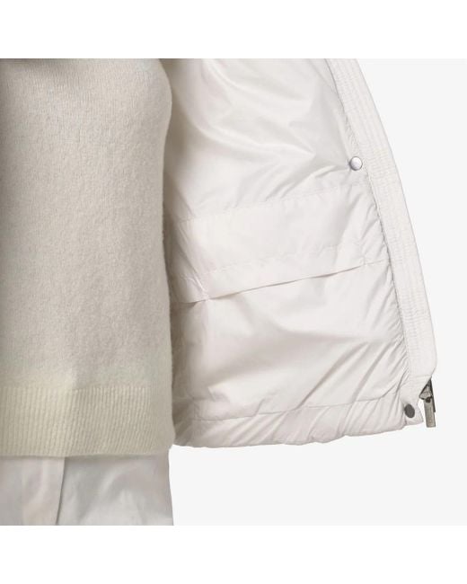 K-Way Gray Quilted Zip-Up Down Jacket