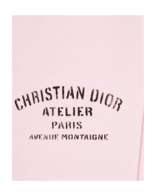 Dior Pink Logo Sweatpants