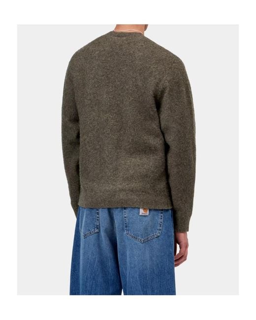 Carhartt Brown Curtis Crew Neck Knitted Sweater for men