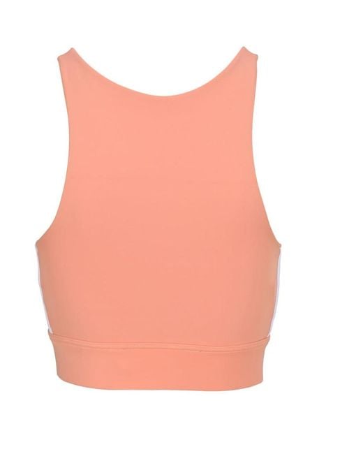 Palm Angels Pink Side-Stripe Sports Bra