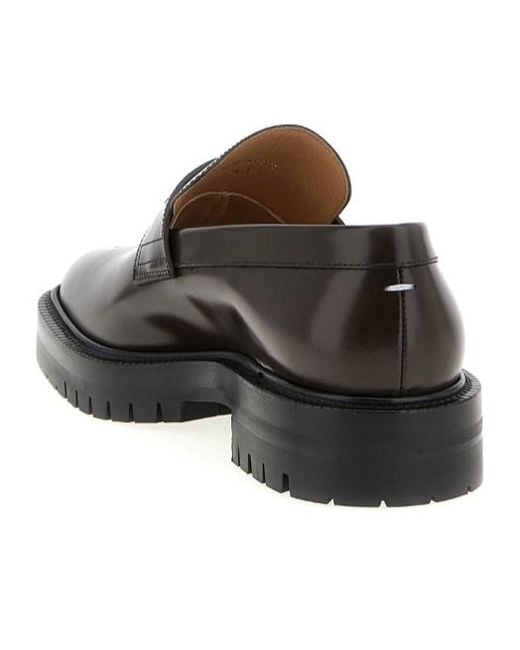 Maison Margiela Brown Tabi Slip-On Loafers for men