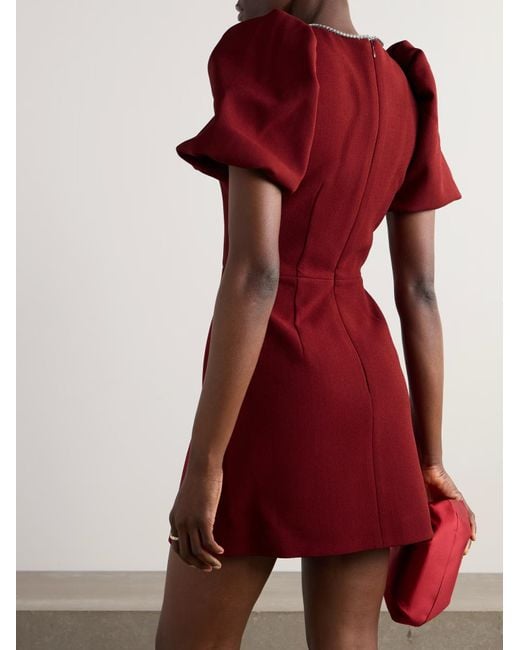 Rebecca Vallance Red Estella Cutout Mini Dress