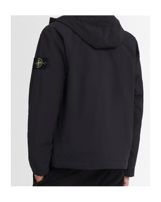 Stone Island Black Long-Sleeved Casual Jacket for men