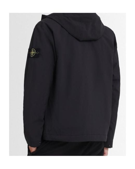 Stone Island Black Long-Sleeved Casual Jacket for men