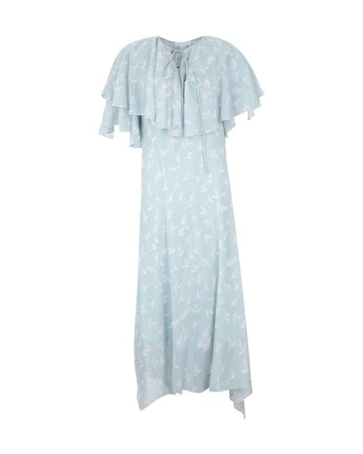 Stella McCartney Blue Short Sleeve Dress