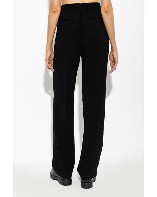 MICHAEL Michael Kors Black Creased Drawstring Pants