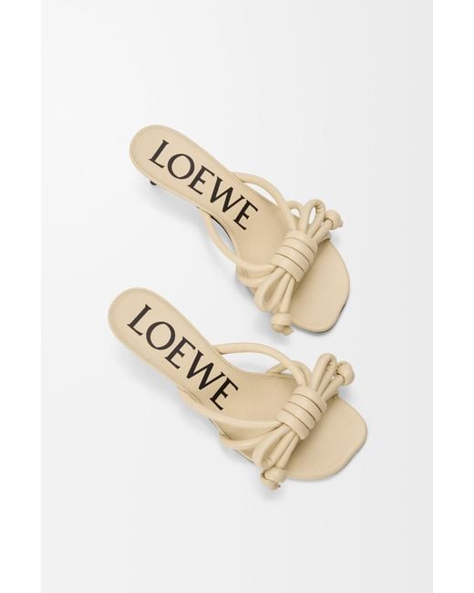 Loewe Natural Flamenco Knot Sandals