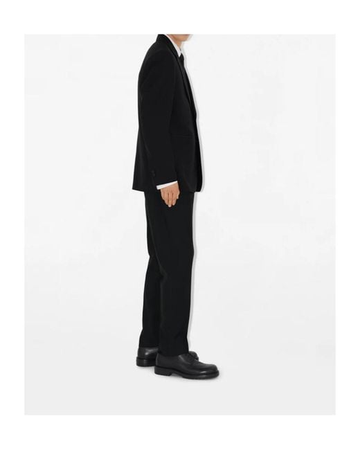 Burberry Black Wool Tailored Trousers for men