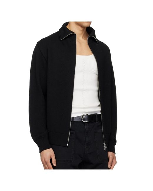Courreges Black Long-Sleeved Cardigan for men