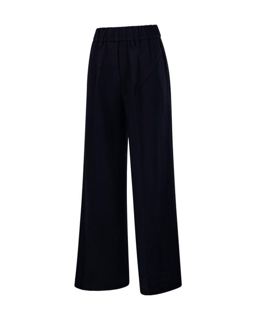 Forte_forte Blue Elasticated Loose Pant