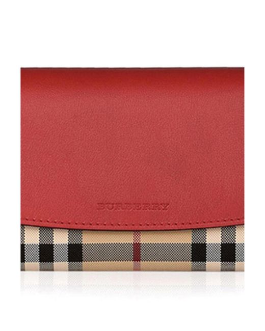 Burberry Red Flip Wallet