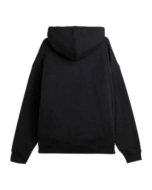 Y-3 Black Graphic-Print Hoodie for men
