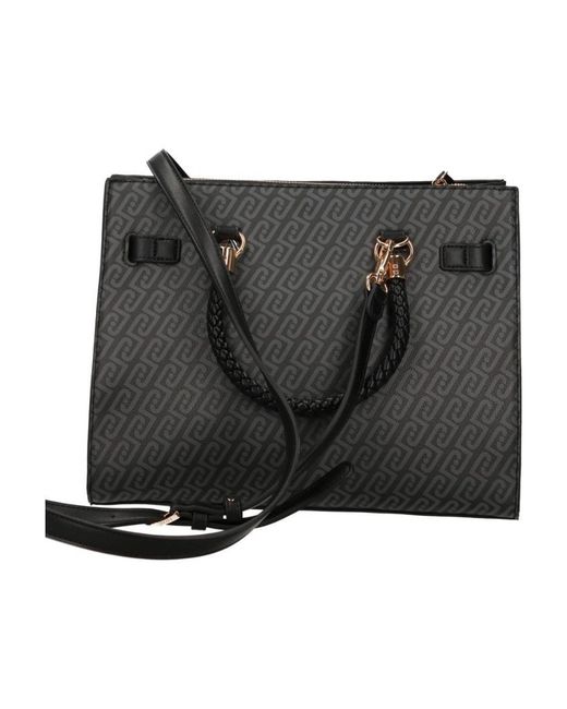 Liu Jo Black Medium Satchel Bag With Scarf
