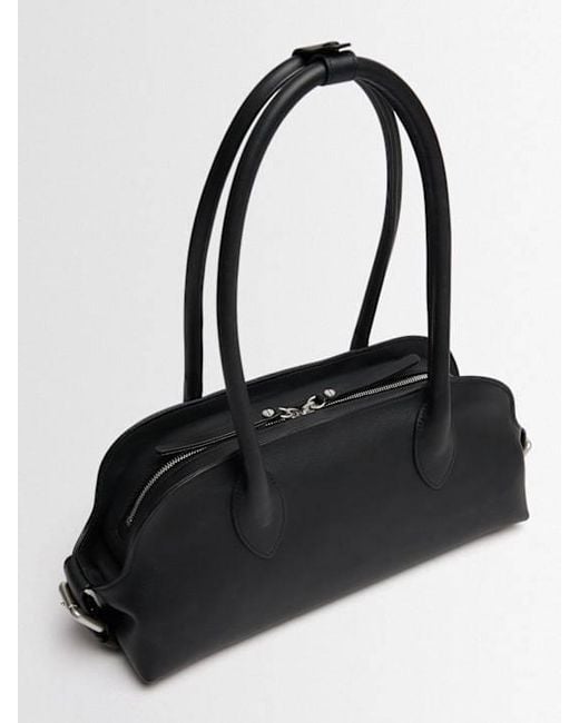 Ann Demeulemeester Black Mini Cowhide Shoulder Bag for men