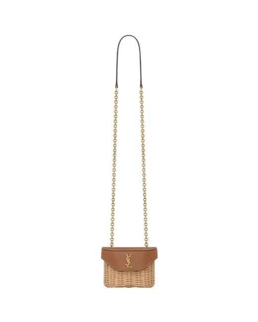 Saint Laurent White June Micro Box Bag