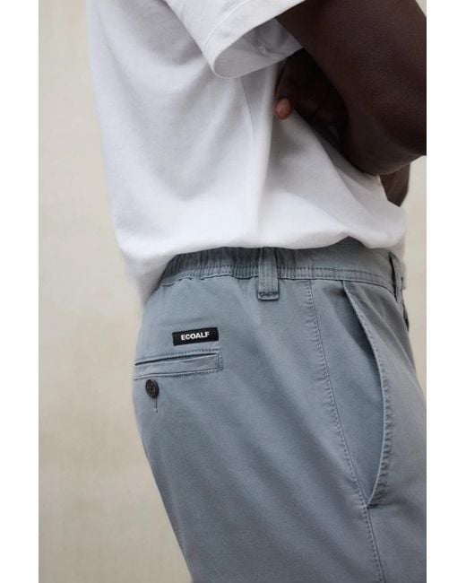 Ecoalf Gray Ethiwin Belt-Loop Straight-Leg Trousers for men