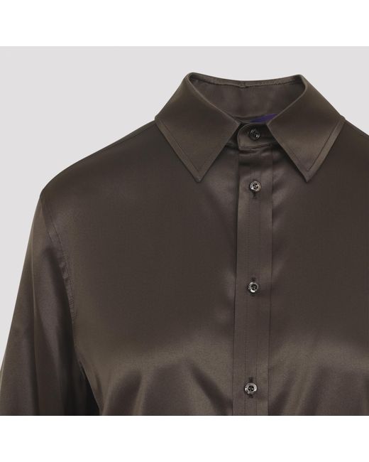 Ralph Lauren Gray Long-Sleeved Buttoned Shirt