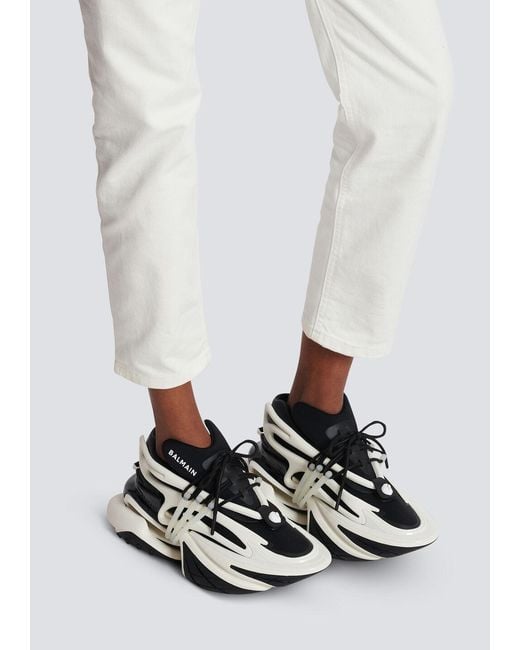 Balmain White Laced Sneakers