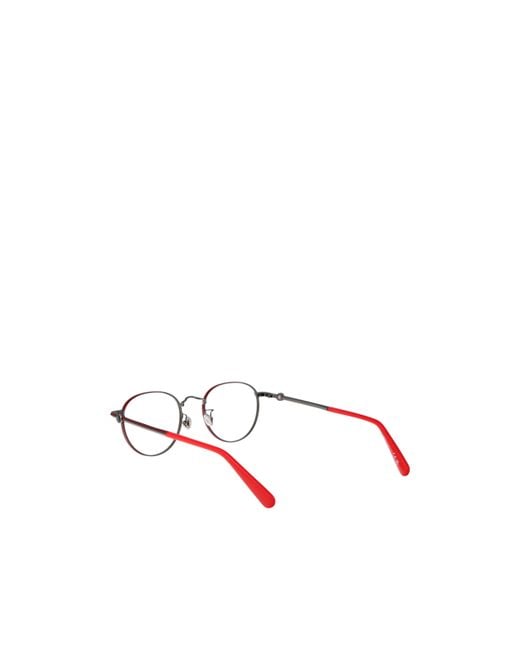 Moncler White Eyewear Pantos Frame Glasses for men