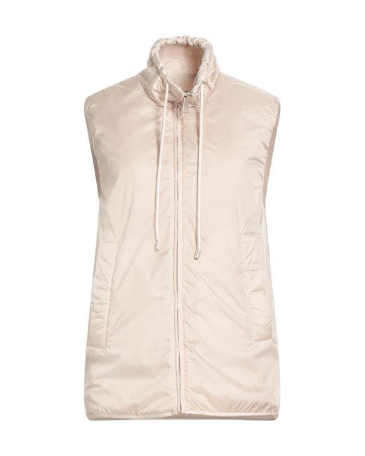 Weekend by Maxmara Natural Solid-Color Sleeveless Vest